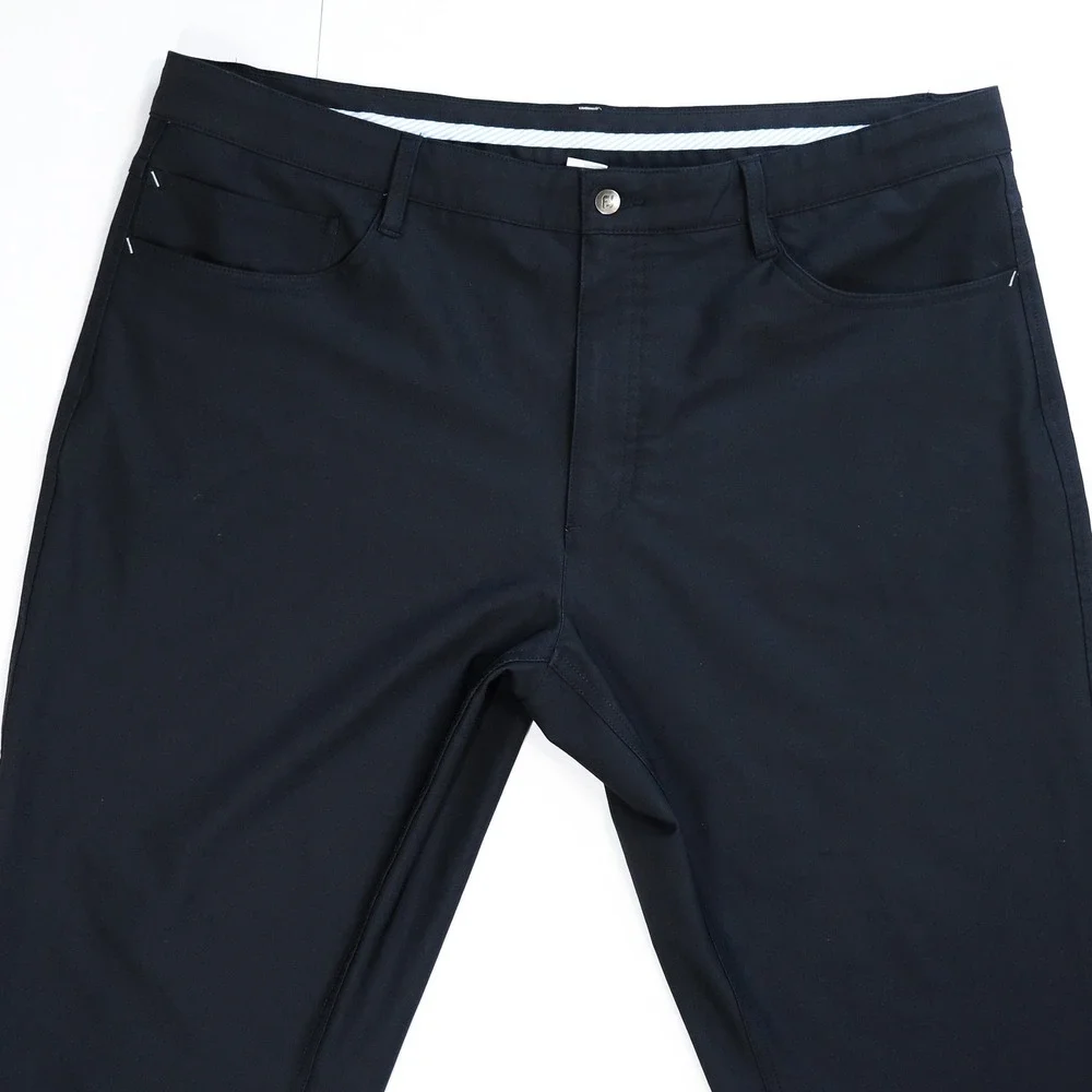 FootJoy Golf Pants Mens 40x30 Black Athletic Fit Performance Stretch Trousers